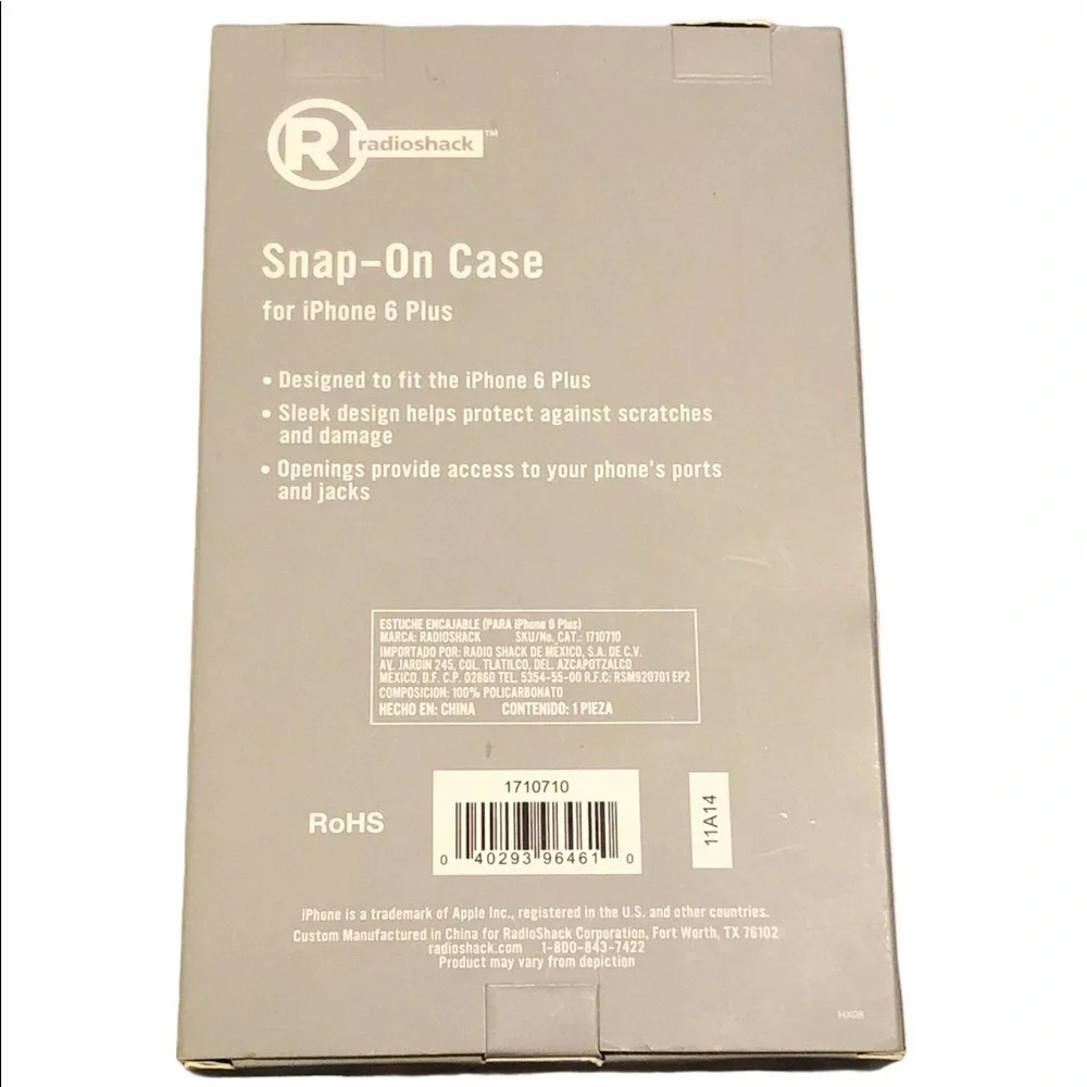 RadioShack Snap-On Case for iPhone 6 Plus Black